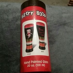 Betty boop handprinted glasses